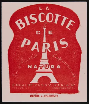 buvard publicitaire LA  BISCOTTE  DE  PARIS 1994.34.132 Photo