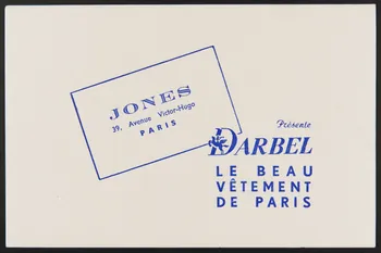 buvard publicitaire JONES 1994.34.1328 Photo