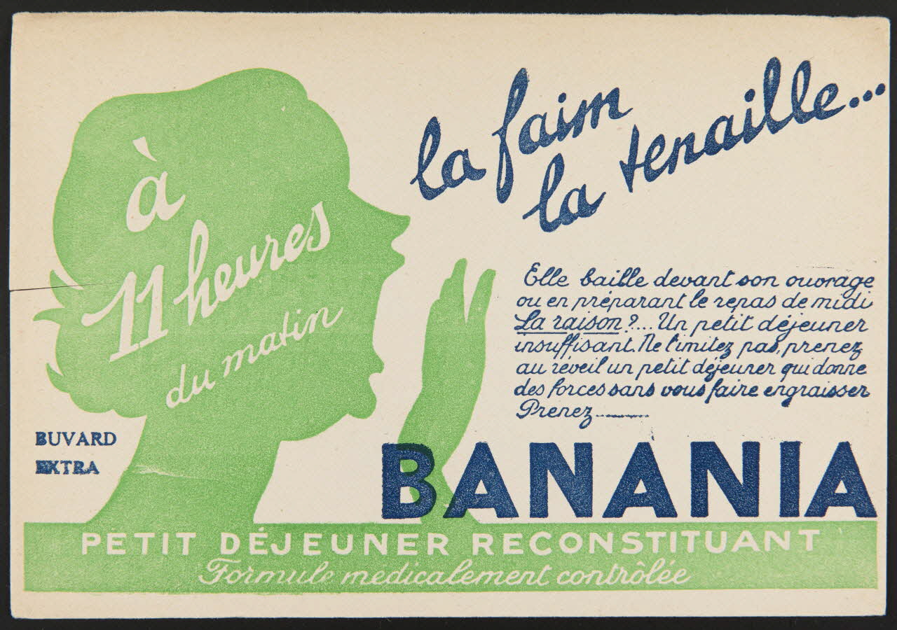 buvard publicitaire BANANIA  PETIT DEJEUNER RECONSTITUANT 1994.34.147 Photo