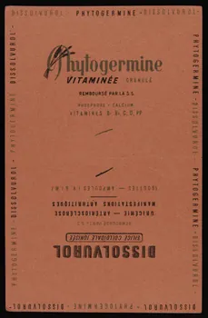 buvard publicitaire Phytogermine  VITAMINEE  GRANULE 1994.34.1480  Photo