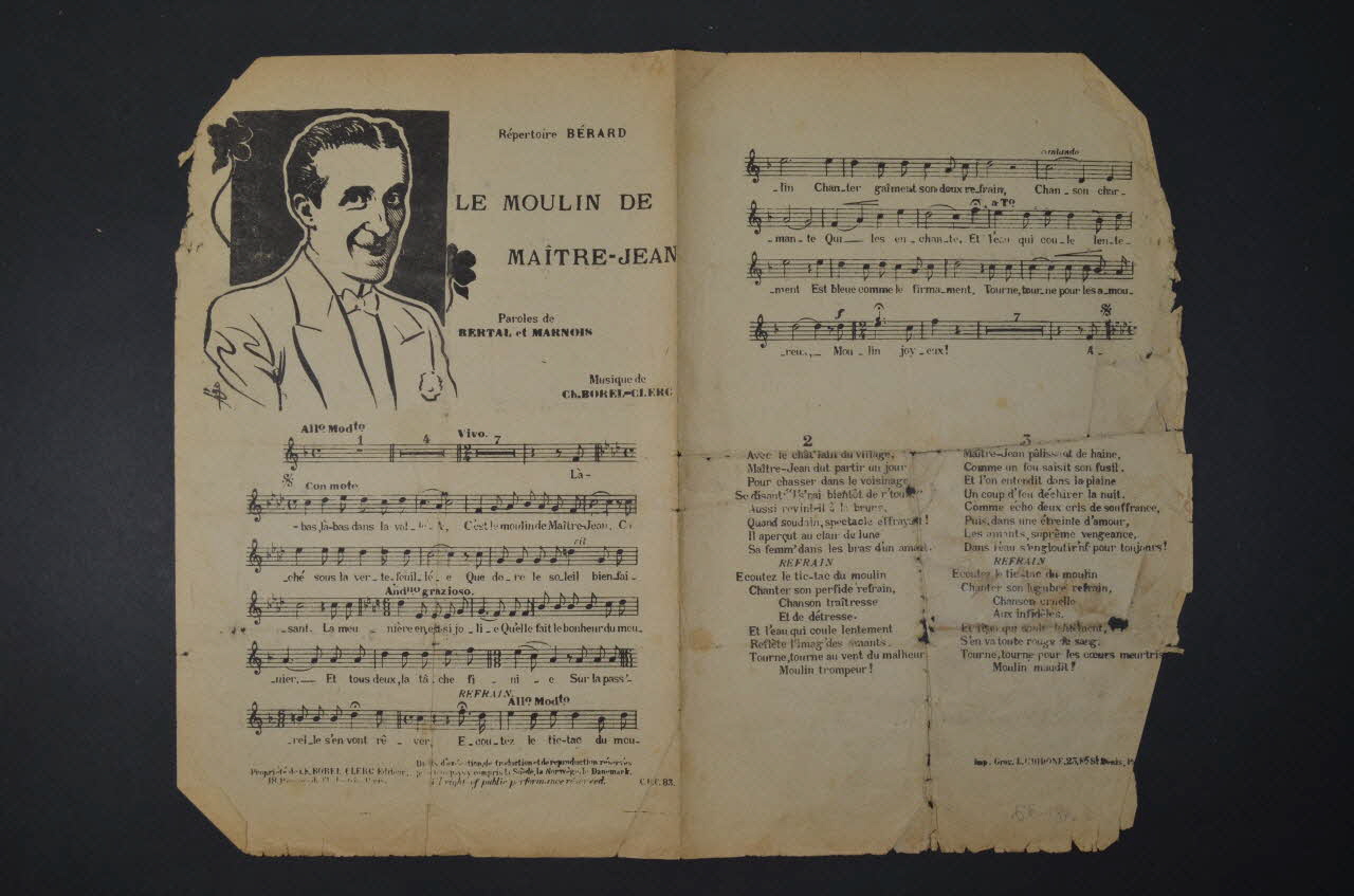 chanson petit format 1966.187.2 Photo Mucem