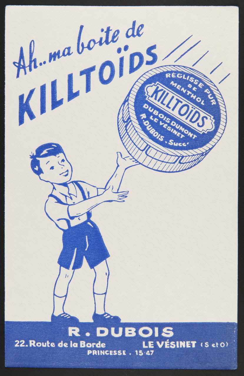 buvard publicitaire Ah... ma boite de  KILLTOÏDS 1994.34.150 Photo