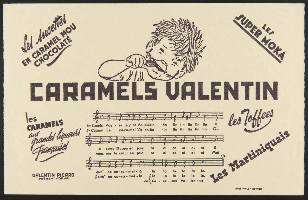 buvard publicitaire CARAMEL VALENTIN 1994.34.160 Photo