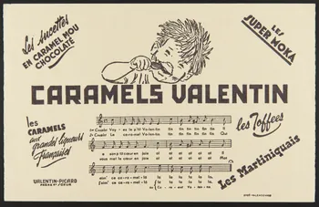 buvard publicitaire CARAMEL VALENTIN 1994.34.160 Photo