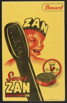 buvard publicitaire Sucez  ZAN  EXQUIS ET BIENFAIZAN 1994.34.163 Photo