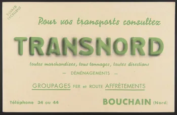 buvard publicitaire Pour vos transports consultez  TRANSNORD  toutes marchandises, tous tonnages, toutes directions 1994.34.1730  Photo