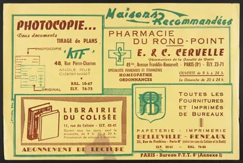 buvard publicitaire Maisons  Recommandées 1994.34.1741  Photo