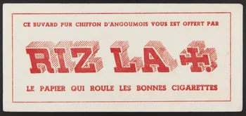 buvard publicitaire RIZ LA +. 1994.34.1745  Photo