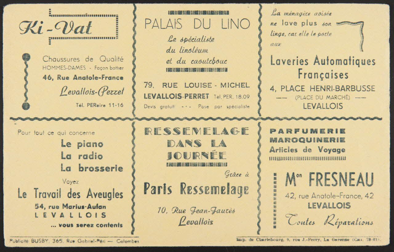 buvard publicitaire Ki-Vat 1994.34.1747 Photo