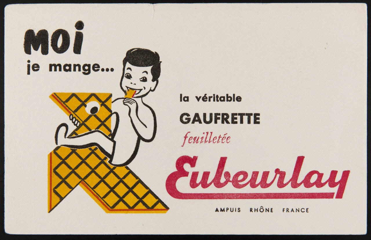buvard publicitaire la véritable  GAUFRETTE  feuilletée  Eubeurlay 1994.34.182 Photo