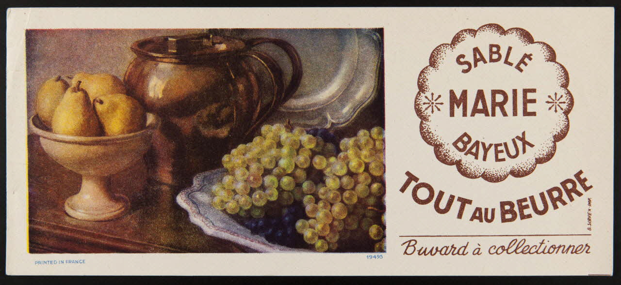 buvard publicitaire SABLE  MARIE  BAYEUX 1994.34.185 Photo