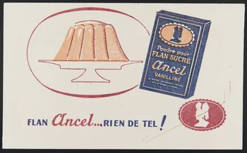 buvard publicitaire FLAN ancel... RIEN DE TEL! 1994.34.191 Photo