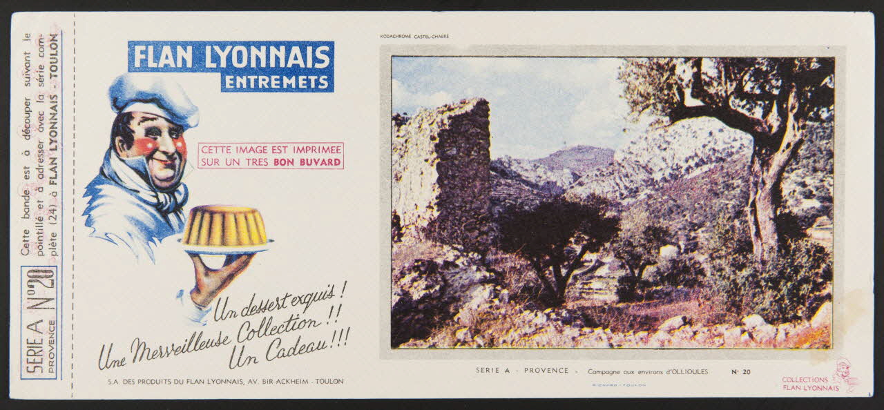 buvard publicitaire FLAN LYONNAIS  ENTREMETS 1994.34.194 Photo