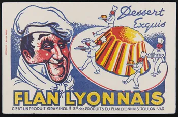 buvard publicitaire FLAN LYONNAIS 1994.34.196  Photo