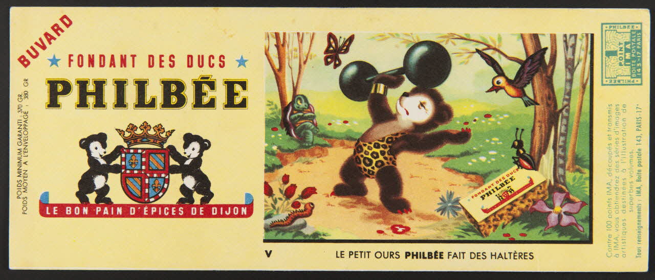 buvard publicitaire FONDANT DES DUCS  PHILBEE 1994.34.215 Photo