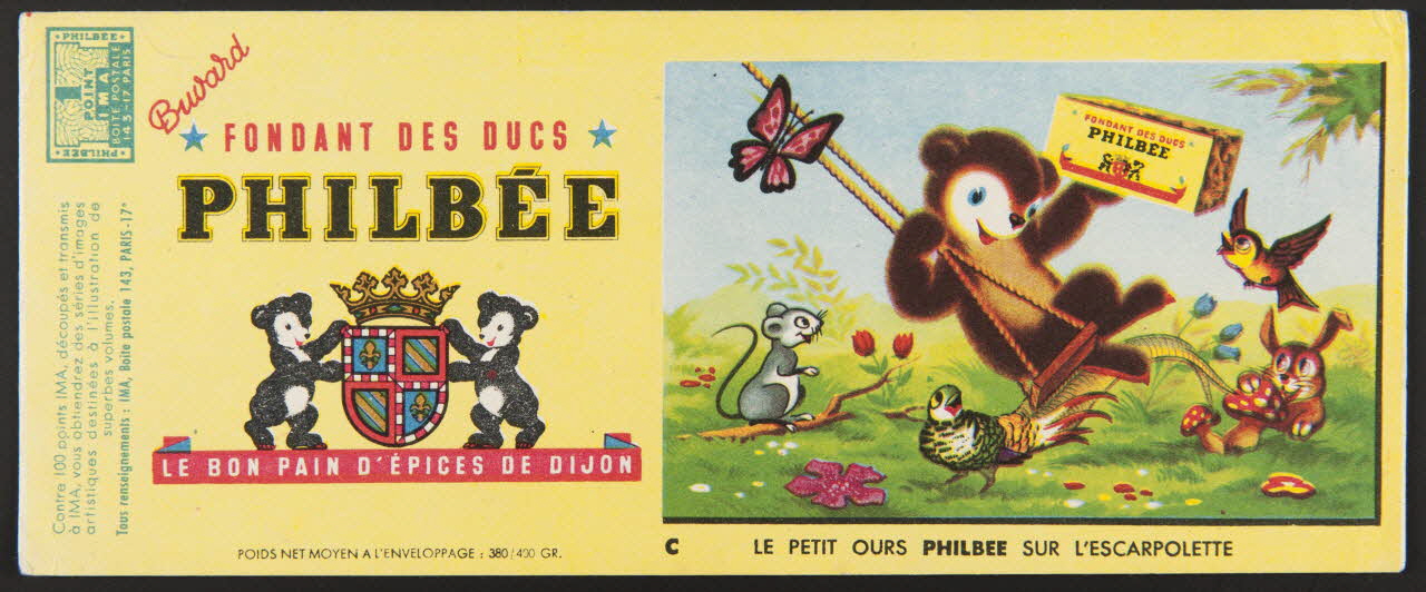 buvard publicitaire FONDANT DES DUCS  PHILBEE 1994.34.216 Photo