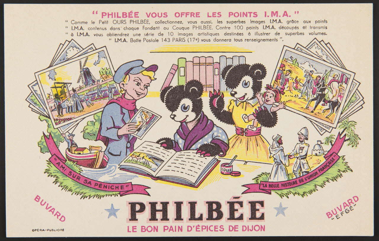buvard publicitaire PHILBEE  LE BON PAIN D'EPICES DE DIJON 1994.34.224 Photo