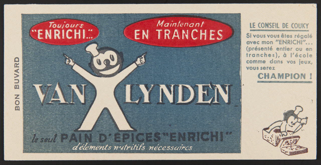 buvard publicitaire VAN LYNDEN  le seul PAIN D'EPICE "ENRICHI" 1994.34.228 Photo
