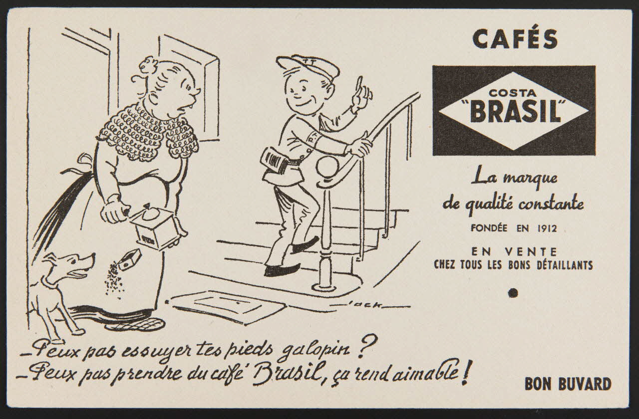 buvard publicitaire CAFES  COSTA  "BRASIL" 1994.34.234 Photo