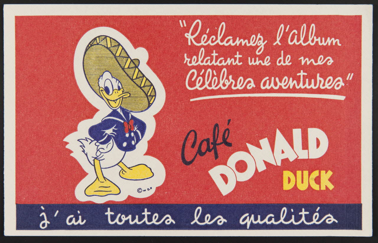 buvard publicitaire Café  DONALD  DUCK 1994.34.239 Photo