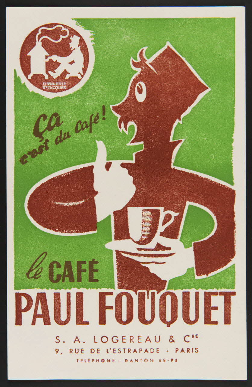 buvard publicitaire le CAFE  PAUL FOUQUET 1994.34.241 Photo