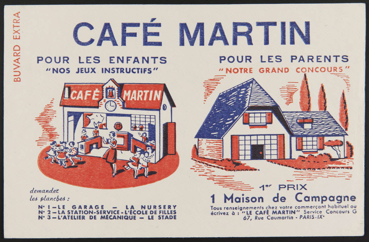 buvard publicitaire CAFE MARTIN 1994.34.245 Photo