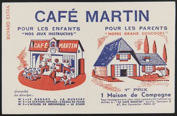 buvard publicitaire CAFE MARTIN 1994.34.245 Photo