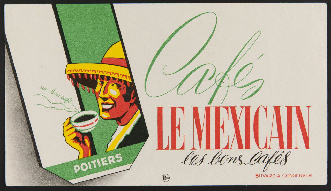 buvard publicitaire Cafés  LE MEXICAIN 1994.34.247 Photo