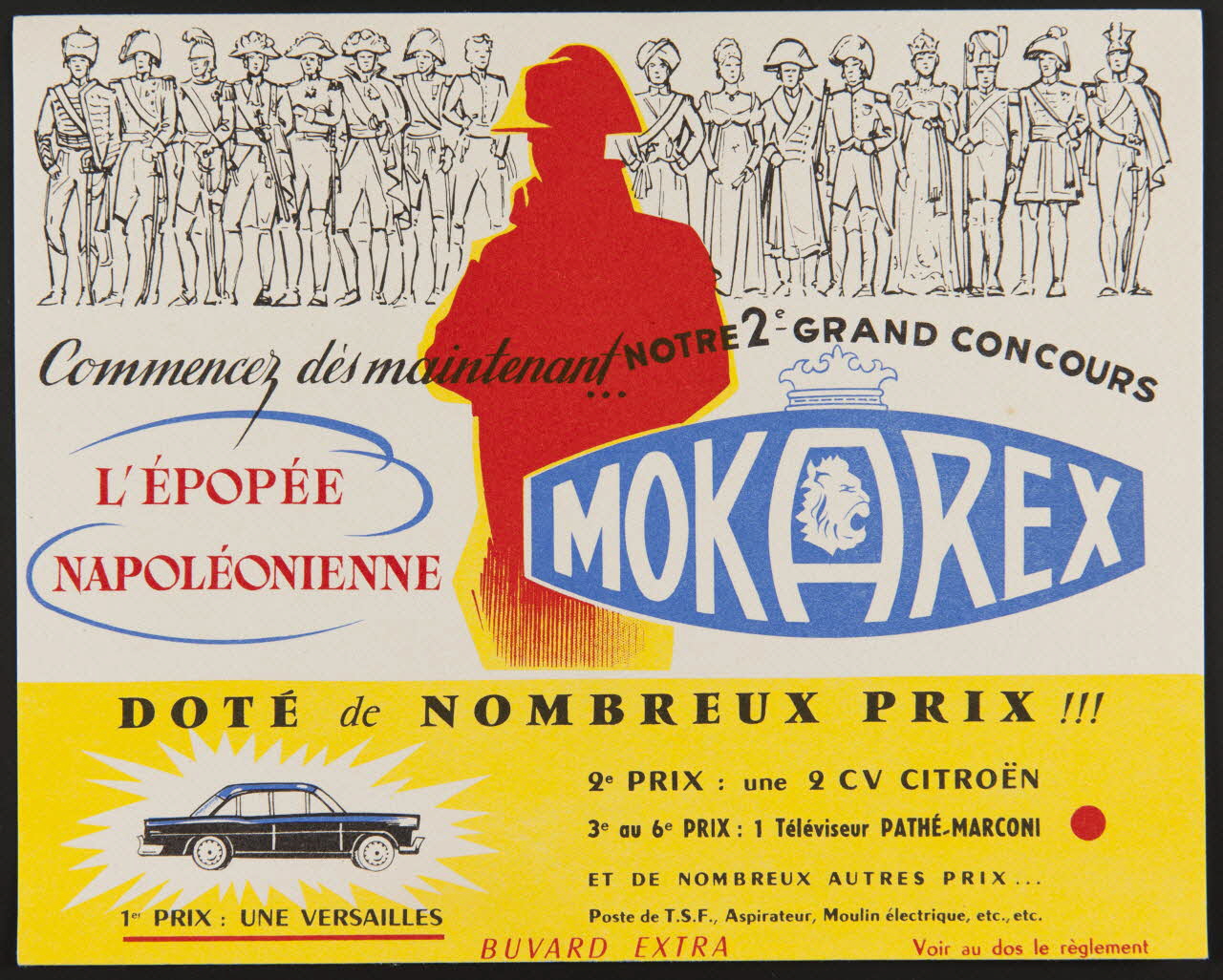 buvard publicitaire L'EPOPEE  NAPOLEONIENNE MOKAREX 1994.34.249 Photo