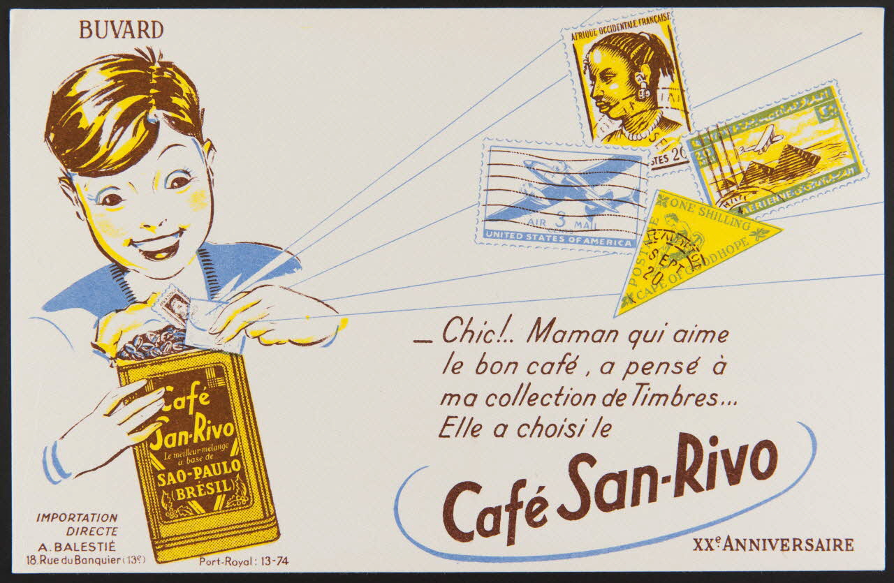 buvard publicitaire Café San-Rivo 1994.34.252 Photo