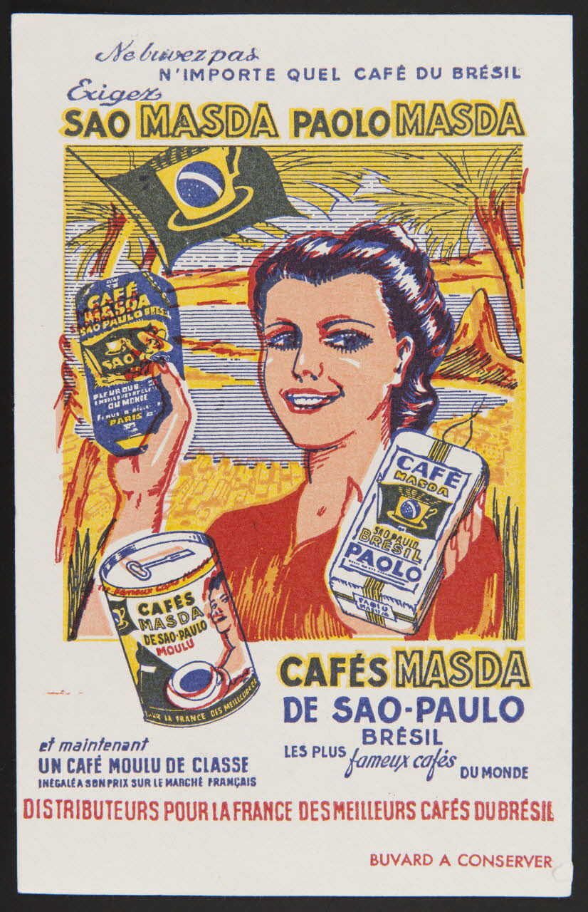 buvard publicitaire CAFES MASDA  DE SAO-PAULO 1994.34.253 Photo