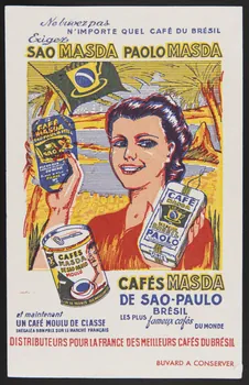 buvard publicitaire CAFES MASDA  DE SAO-PAULO 1994.34.253 Photo
