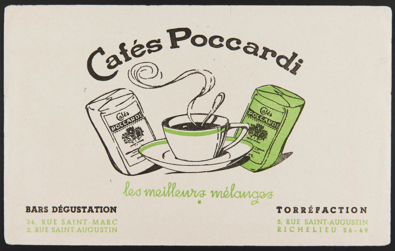 buvard publicitaire Cafés Poccardi 1994.34.257 Photo