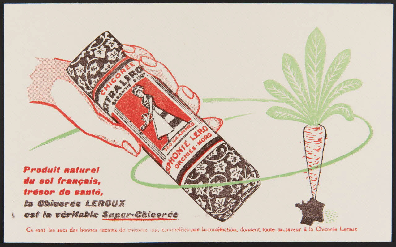 buvard publicitaire la Chicorée LEROUX  est la véritable Super - Chicorée 1994.34.275 Photo