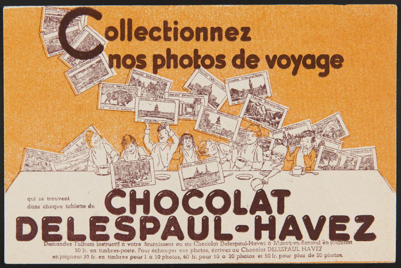 buvard publicitaire CHOCOLAT  DELESPAUL-HAVEZ 1994.34.285 Photo