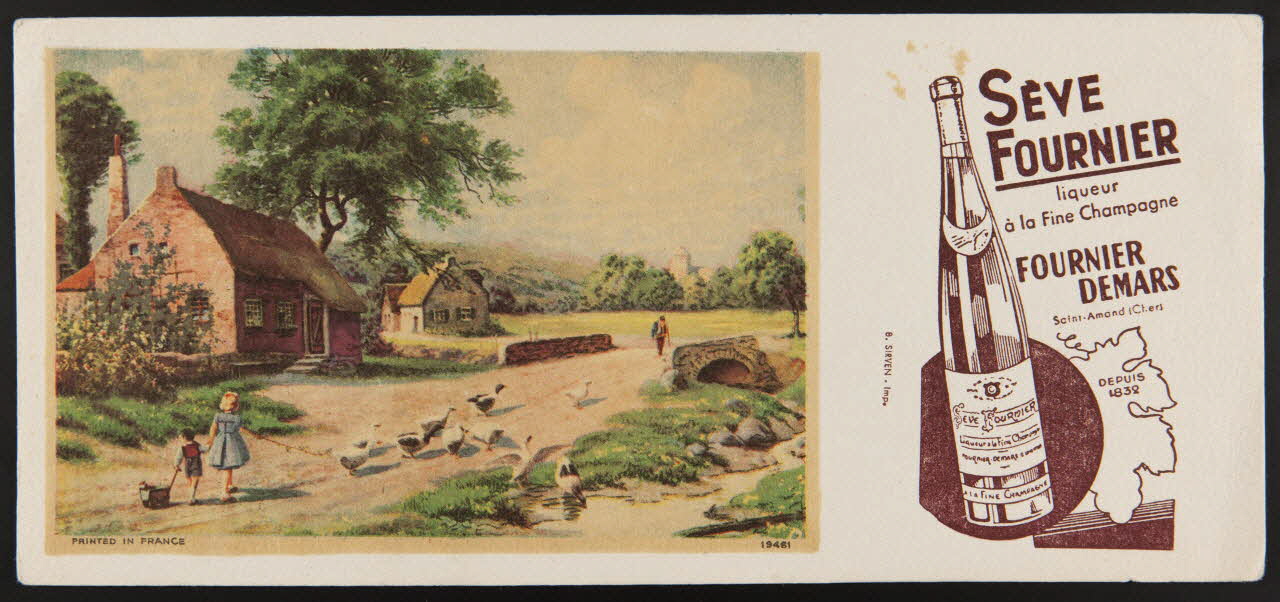 buvard publicitaire SEVE  FOURNIER  liqueur  à la Fine Champagne 1994.34.29 Photo