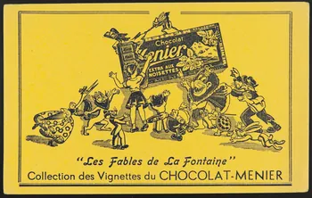 buvard publicitaire Collection des Vignettes du CHOCOLAT-MENIER 1994.34.297 Photo