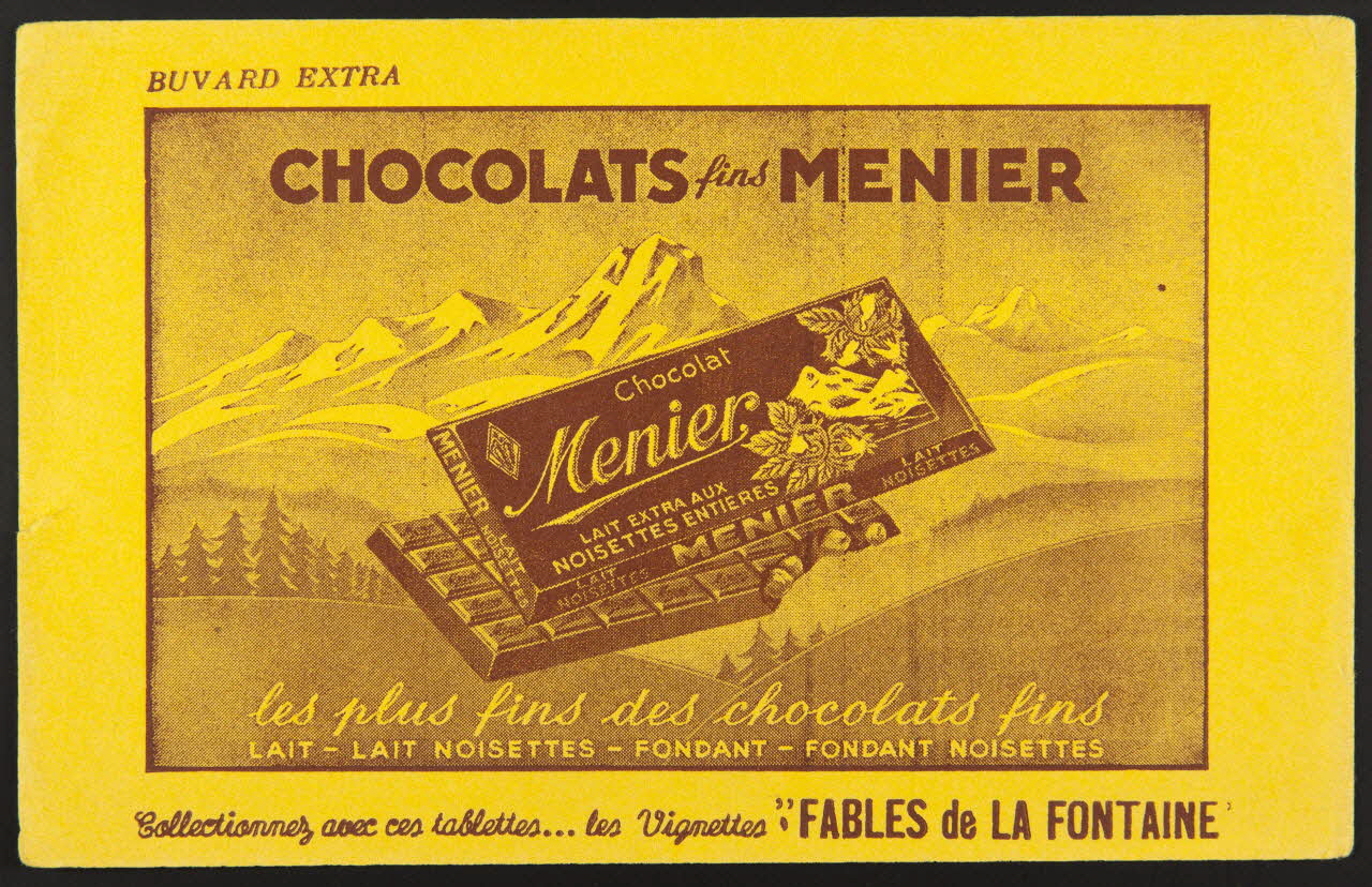 buvard publicitaire CHOCOLATS fins MENIER 1994.34.302 Photo