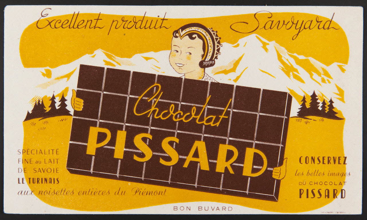 buvard publicitaire Excellent produit Savoyard  Chocolat  PISSARD 1994.34.310 Photo