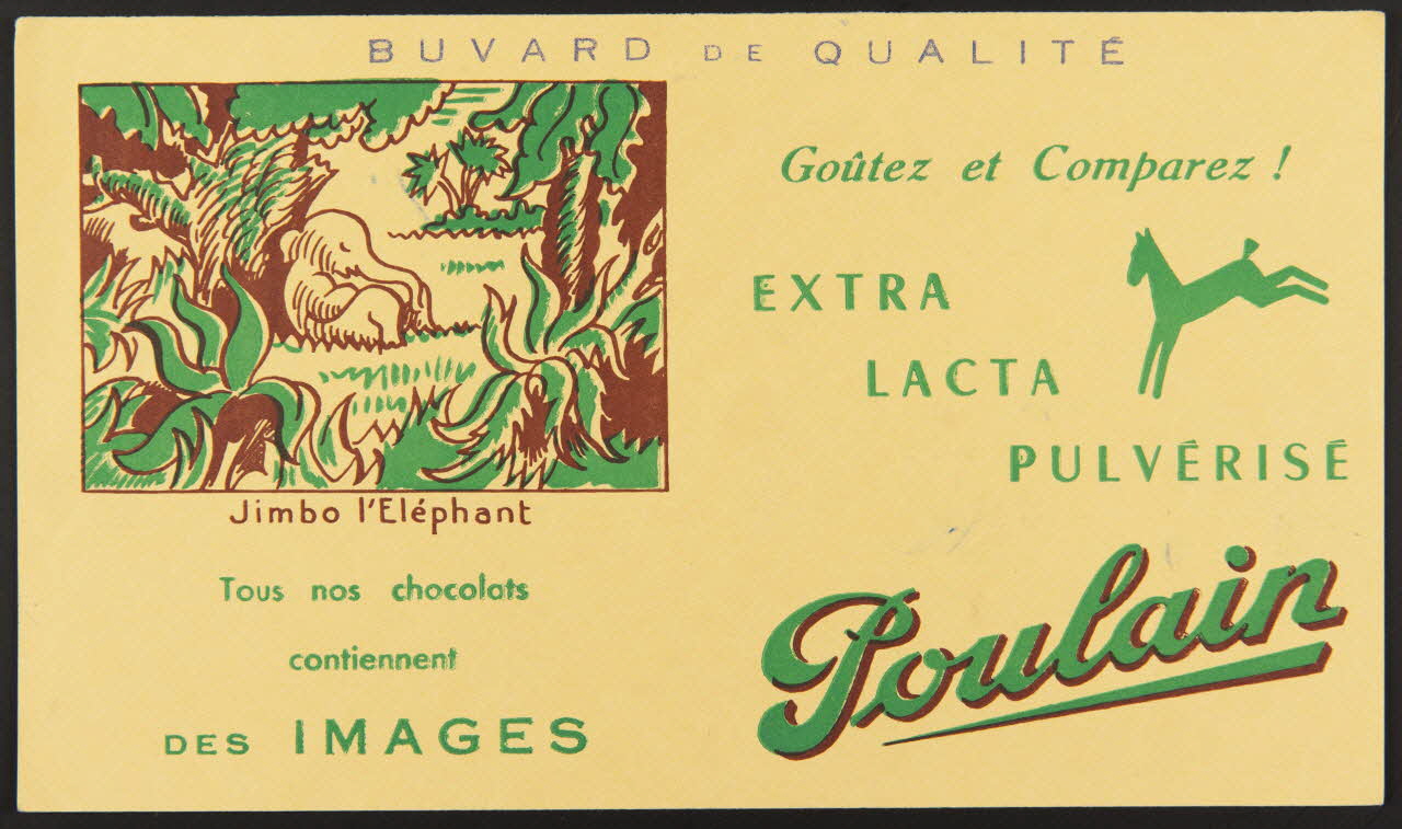 buvard publicitaire Poulain 1994.34.313 Photo