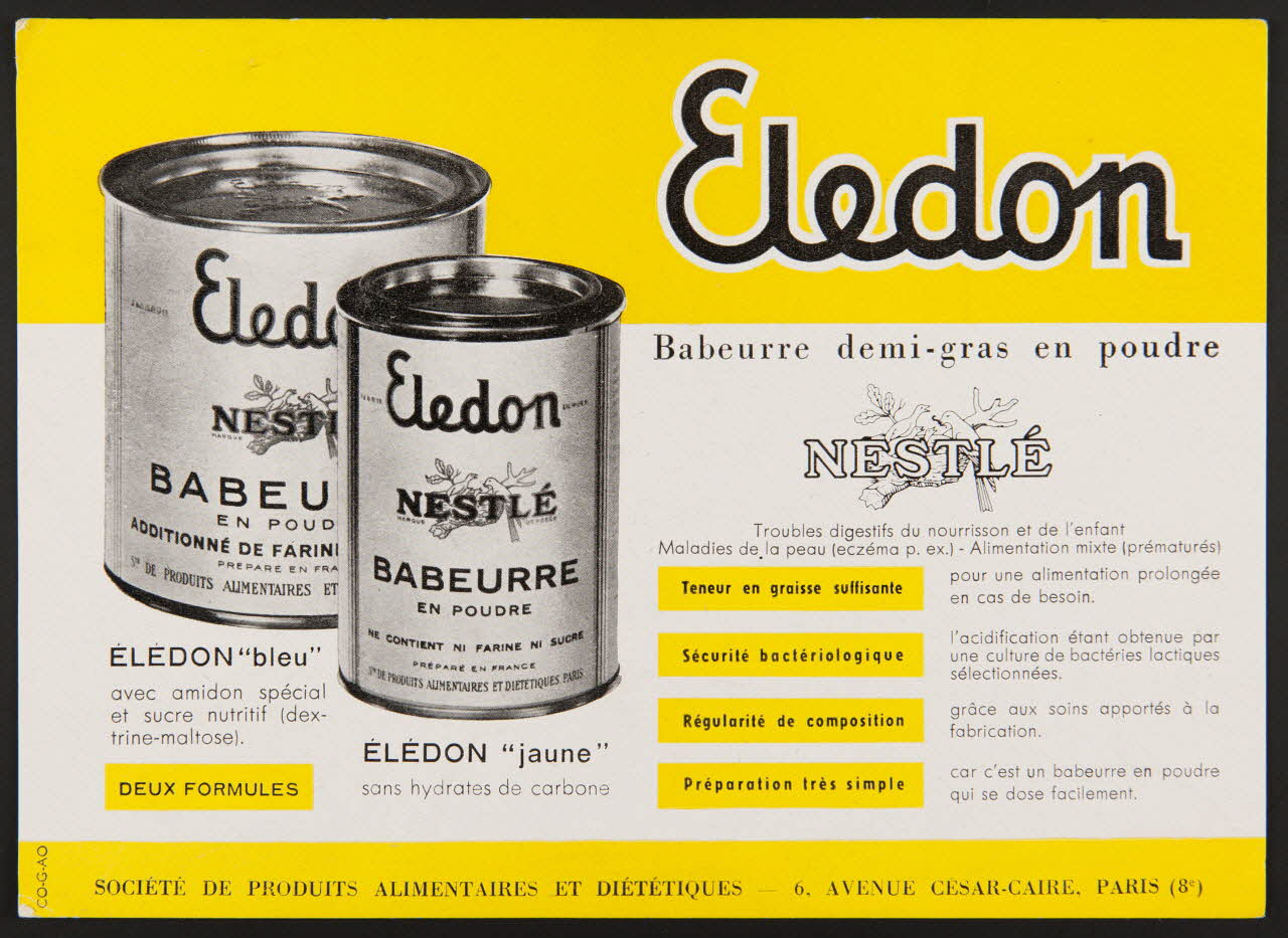 buvard publicitaire Eledon  Babeurre demi-gras en poudre 1994.34.325 Photo