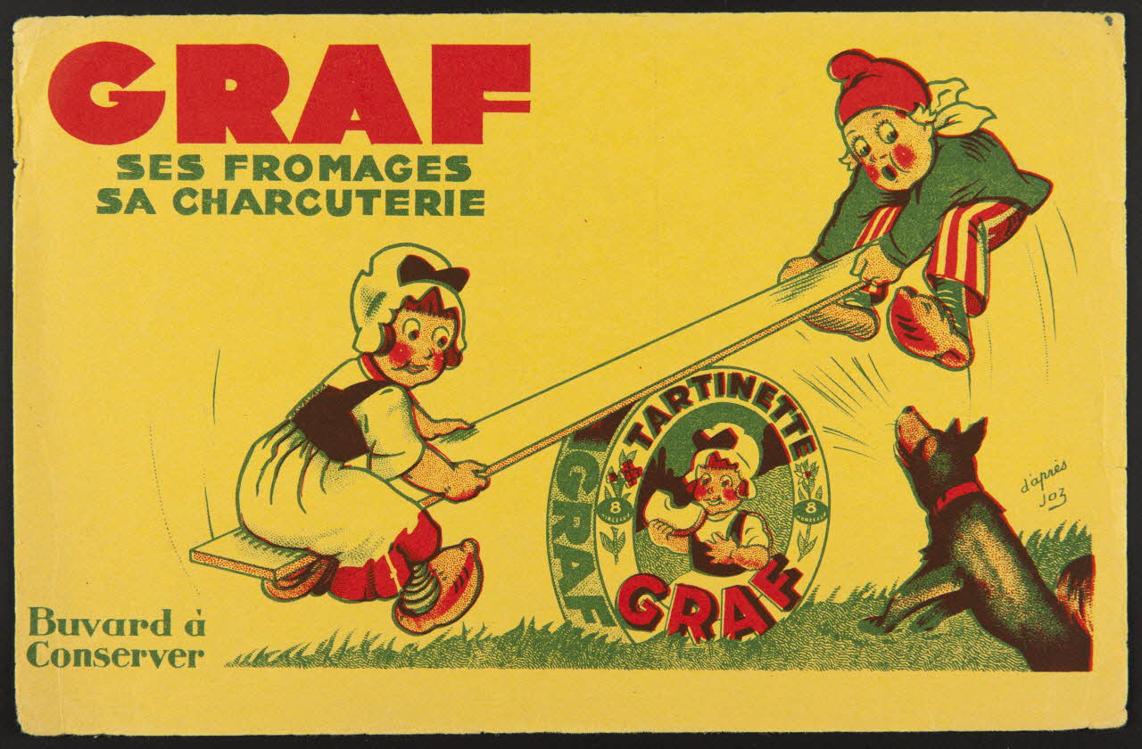 buvard publicitaire GRAF  SES FROMAGES  SA CHARCUTERIE 1994.34.331 Photo