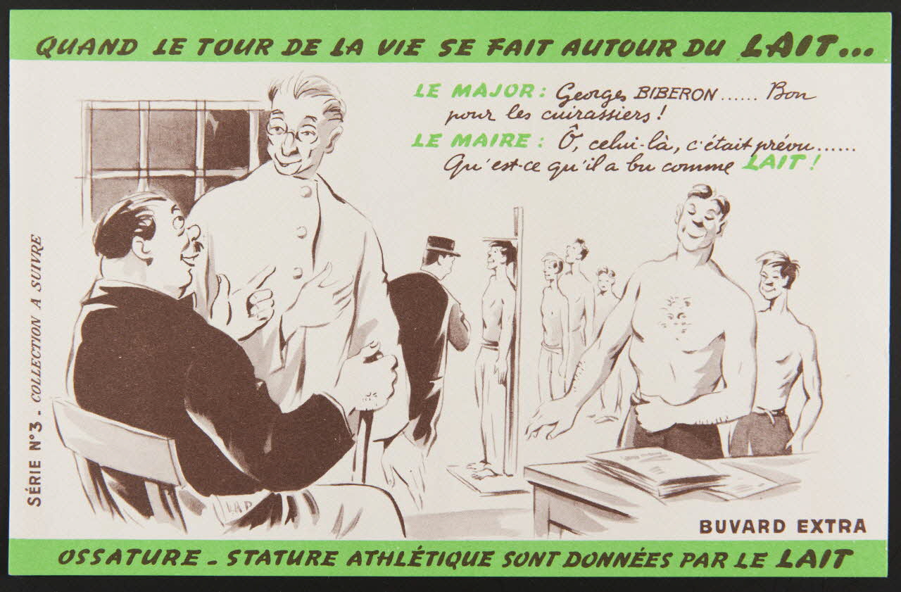 buvard publicitaire QUAND LE TOUR DE LA VIE SE FAIT AUTOUR DU LAIT... 1994.34.336 Photo