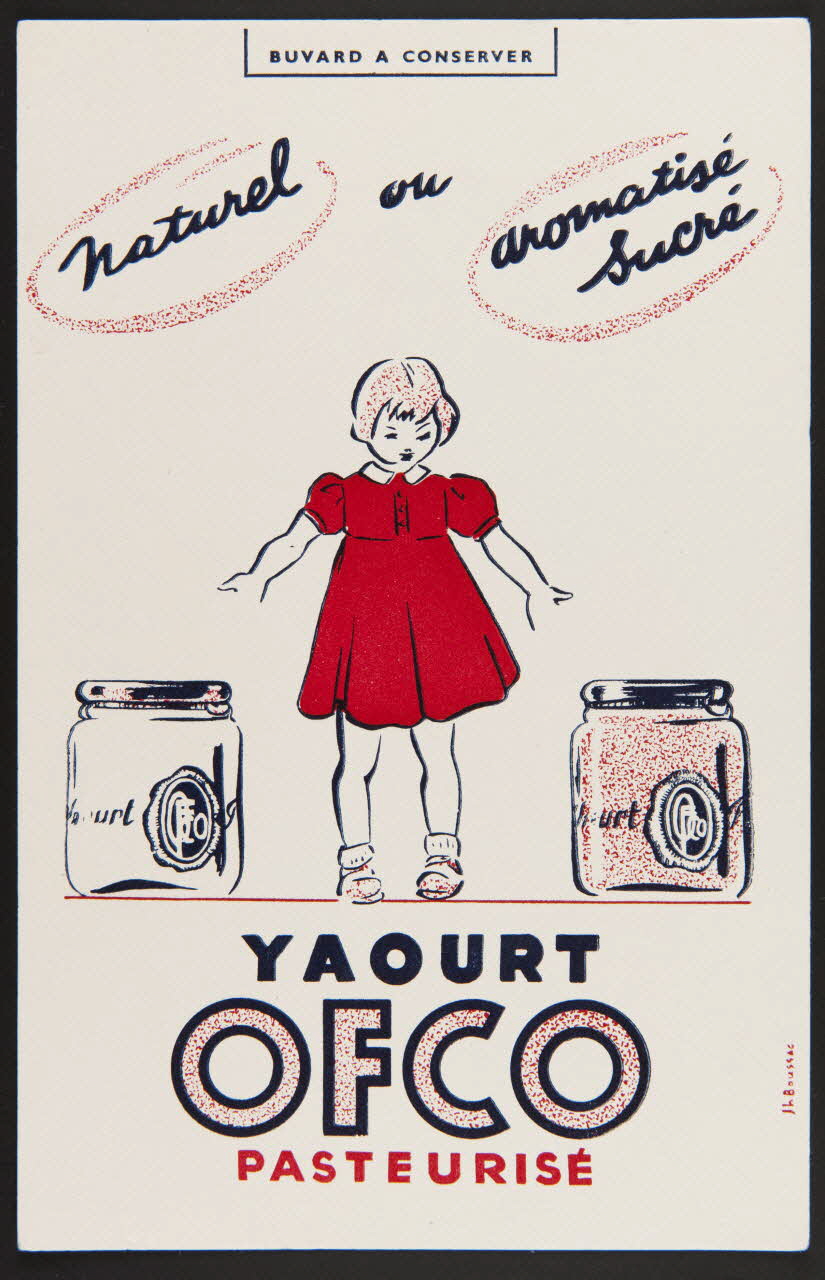 buvard publicitaire YAOURT  OFCO  PASTEURISE 1994.34.337 Photo