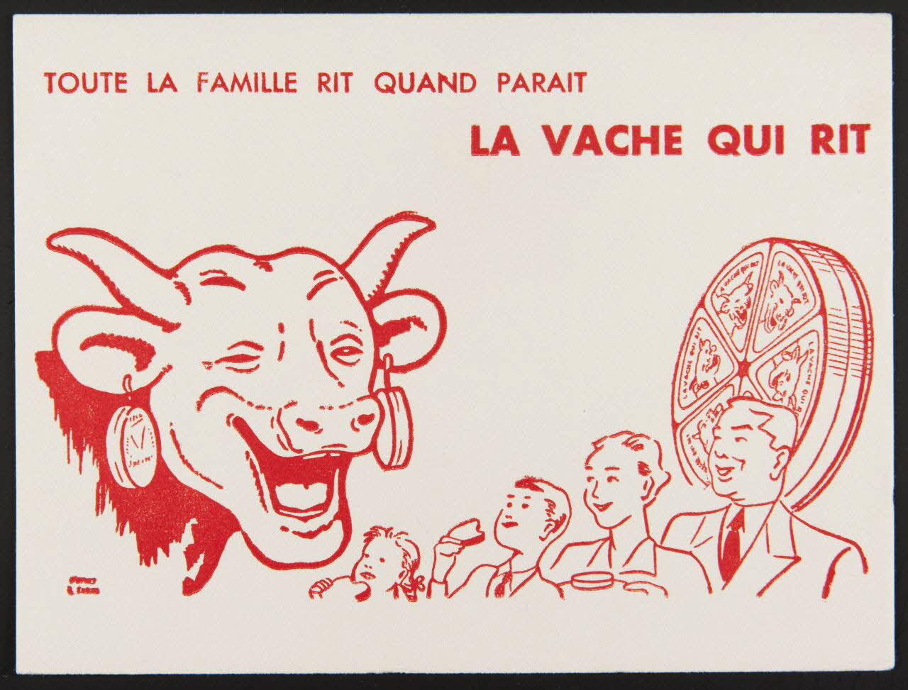 buvard publicitaire TOUTE LA FAMILLE RIT QUAND PARAIT  LA VACHE QUI RIT 1994.34.340 Photo