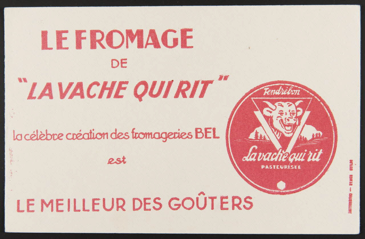 buvard publicitaire LE FROMAGE  DE  "LA VACHE QUI RIT" 1994.34.342 Photo Mucem