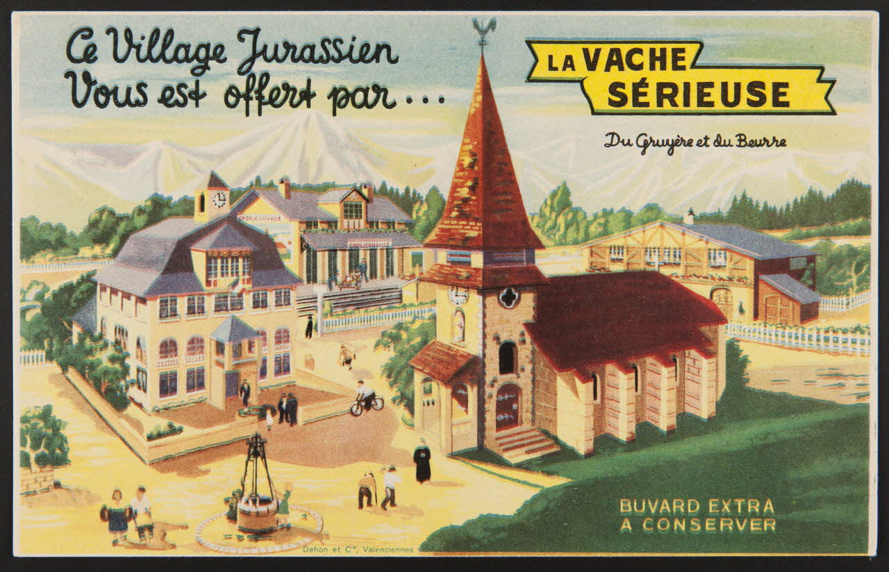 buvard publicitaire LA VACHE  SERIEUSE 1994.34.344 Photo