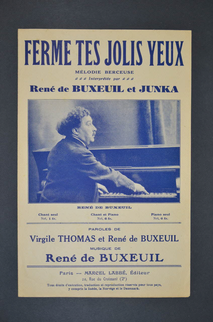 chanson petit format 1965.172.26 Photo Mucem