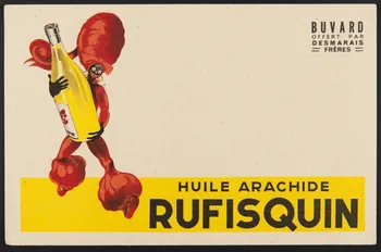 buvard publicitaire HUILE ARACHIDE  RUFISQUIN 1994.34.358 Photo