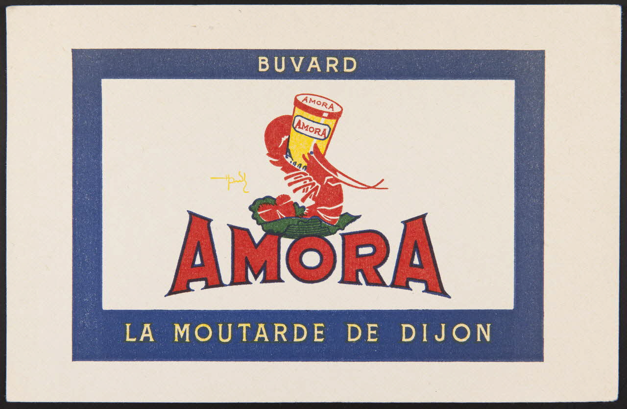 buvard publicitaire AMORA  LA MOUTARDE DE DIJON 1994.34.360 Photo